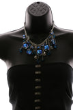 Luxury Faceted Necklace Silver/Blue NWOT