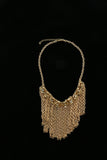 Luxury Flower Necklace Gold/White NWOT