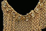 Luxury Flower Necklace Gold/White NWOT
