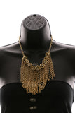 Luxury Flower Necklace Gold/White NWOT