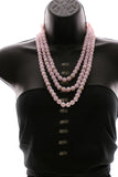 Luxury Faceted Crystal Necklace Gold & Blue NWOT