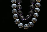 Luxury Faceted Necklace Gold/Purple NWOT