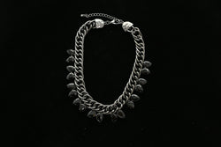 Luxury Faceted Necklace Gunmetal/Black NWOT