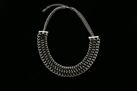 Luxury Necklace Silver/Black NWOT