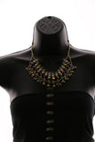 Luxury Faceted Necklace Gold NWOT