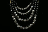 Luxury Faceted Necklace Gold/Black NWOT