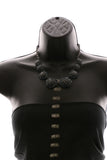 Luxury Crystal Necklace Gunmetal/Blue NWOT