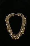Luxury Pearl Crystal Necklace Gold & White NWOT