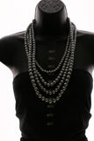 Luxury Pearl Necklace Gold/Gray NWOT