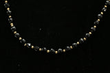 Luxury Faceted Necklace Gold/Black NWOT