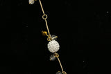 Luxury Crystal Necklace Gold/White NWOT