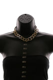 Luxury Crystal Choker-Necklace Gold NWOT