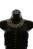 Luxury Faceted Necklace Gold/Gray NWOT