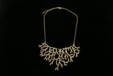 Luxury Coral Necklace Gold NWOT