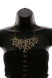 Luxury Coral Necklace Gold NWOT