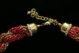 Luxury Crystal Necklace Gold/Pink NWOT