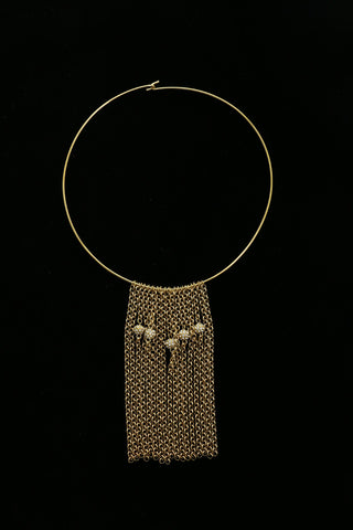 Luxury Crystal Choker-Necklace Gold NWOT