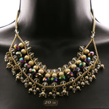 Luxury Faceted Necklace Gold NWOT