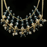 Luxury Faceted Necklace Gold/Green NWOT