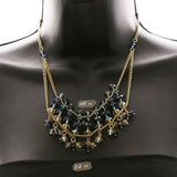 Luxury Faceted Necklace Gold/Green NWOT