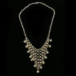Luxury Faceted Necklace Gold/Clear NWOT