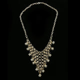 Luxury Faceted Necklace Gold/Clear NWOT