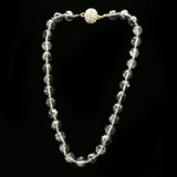 Luxury Faceted Crystal Necklace Gold & Clear NWOT