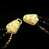 Luxury Faceted Necklace Gold/Black NWOT