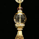 Luxury Faceted Crystal Y-Necklace Gold & Pink NWOT