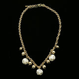 Luxury Necklace Gold/White NWOT
