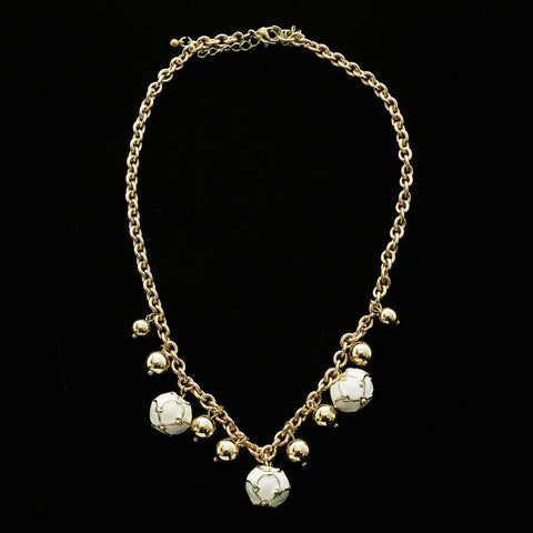 Luxury Necklace Gold/White NWOT