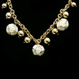 Luxury Necklace Gold/White NWOT