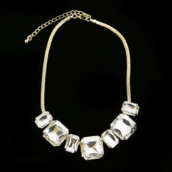 Luxury Crystal Choker-Necklace Gold NWOT