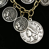 Luxury Sudo Coins Necklace Gold NWOT