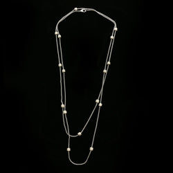 Luxury Crystal Necklace Silver NWOT