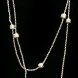 Luxury Crystal Necklace Silver NWOT