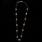 Luxury Faceted Necklace Gold/Pink NWOT