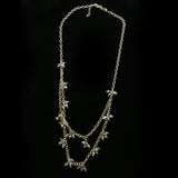 Luxury Faceted Necklace Gold/Gray NWOT