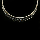 Luxury Crystal Necklace Gunmetal/Black NWOT