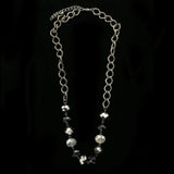 Luxury Faceted Necklace Silver/Purple NWOT