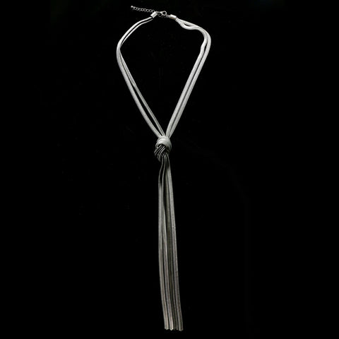 Luxury Y-Necklace Gunmetal NWOT