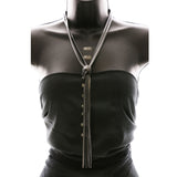 Luxury Y-Necklace Gunmetal NWOT