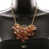 Luxury Faceted Necklace Gold/Pink NWOT