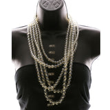 Luxury Necklace Gold/Clear NWOT