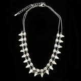 Luxury Crystal Necklace Silver NWOT
