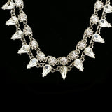 Luxury Crystal Necklace Silver NWOT