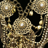 Luxury Crystal Necklace Gold NWOT