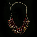 Luxury Faceted Necklace Gold NWOT