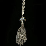 Luxury Crystal Y-Necklace Silver NWOT