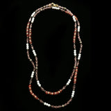 Luxury Crystal Faceted Necklace Gold & Pink NWOT